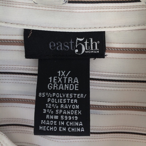 East 5th striped long sleeve button down - Picture 4 of 6